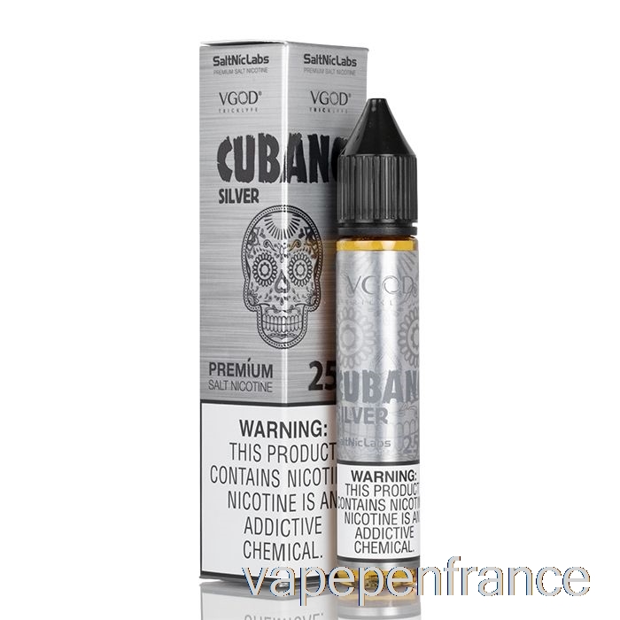 Argent Cubano - Vgod Saltnic - Stylo Vape 30 Ml 50 Mg
